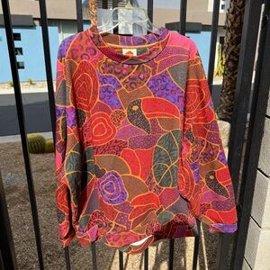 Farm Rio Multicolor Tropical Sweatshirt XL